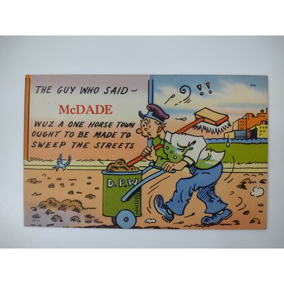 8 VTG Tichnor Texas Postcards McDade Humorous Retro Caricature Unposted - Picture 6 of 11